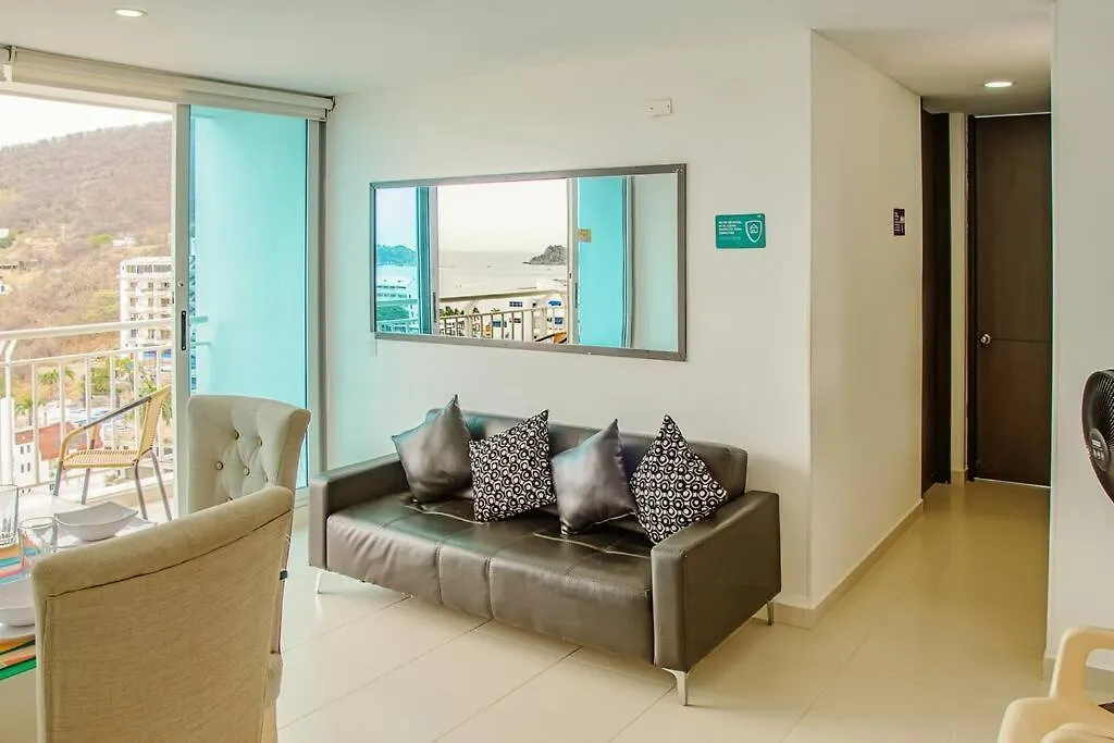 Apartamento Con Vista Al Mar Rodadero Santa Marta Colombia